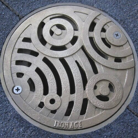 6" Diameter Oblio Catch Basin - Raw Finish (Heel Proof) Iron Age Designs 