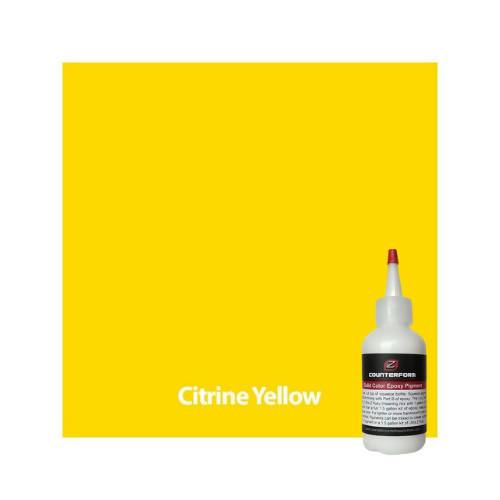 Solid Color Epoxy Pigment Concrete Countertop Solutions Citrine Yellow 