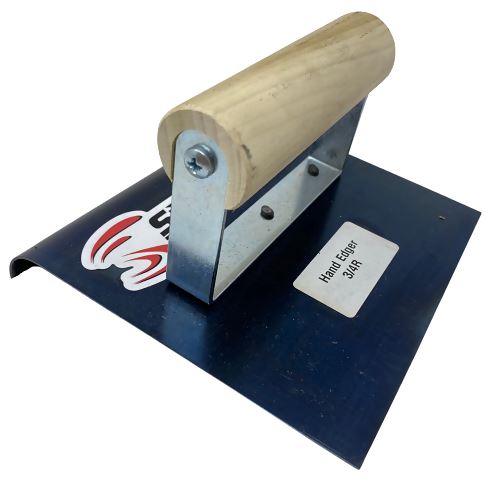 Blue Steel Hand Edger - 6" x 5.5" with Wooden Handle Superior Innovations 