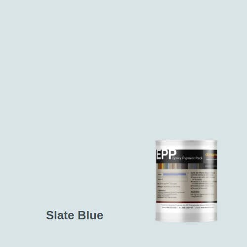 Perdure Self-leveling Epoxy Floor Coating Kit - 1000 Square Feet Duraamen Engineered Products Inc Perdure U45 - Polyurethane Matte Slate Blue 