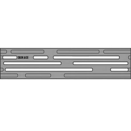 3" x 20" Rain Trench Grate (Heel Proof) Iron Age Designs 