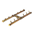 120K BTU 18" x 7" H-Style Brass Burner for Firepits Warming Trends 