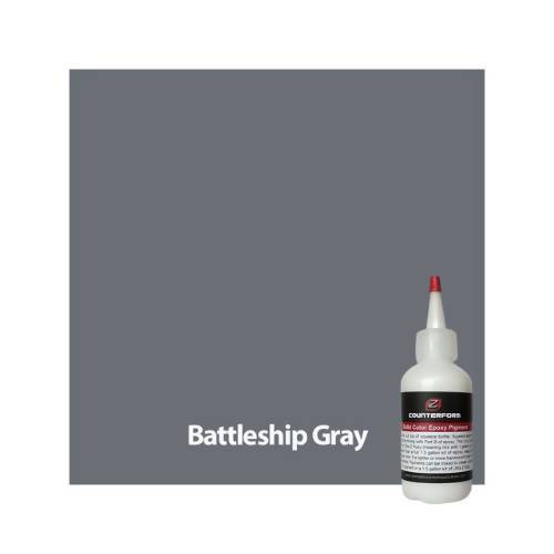 Solid Color Epoxy Pigment Concrete Countertop Solutions Battleship Gray 