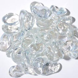 Glacier Ice Iridescent Size Medium Jelly Bean Glass American Specialty Glass 10 Pound ($6.08/ lb) 