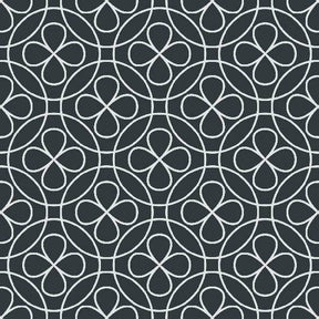 Interlocking Clover Pattern - Adhesive-Backed Stencil supplies FloorMaps Inc. Positive 