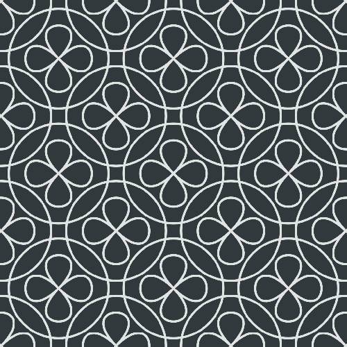 Interlocking Clover Pattern - Adhesive-Backed Stencil supplies FloorMaps Inc. Positive 