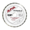 Silencer III Blade for Engineered Stone - Premium Bridge Saw Blade Alpha Professional Tools 14" 