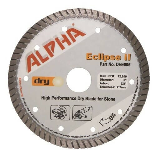 Alpha Eclipse II Diamond Blades Alpha Professional Tools 5" 