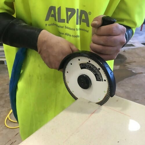 PSC-600 Pneumatic Stone Cutter - 6" Alpha Professional Tools 