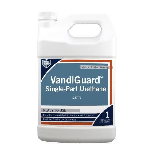 VandlGuard Single-Part Urethane Anti-Graffiti Coating with UV Protection Rainguard Pro 1 Gallon Clear Satin 