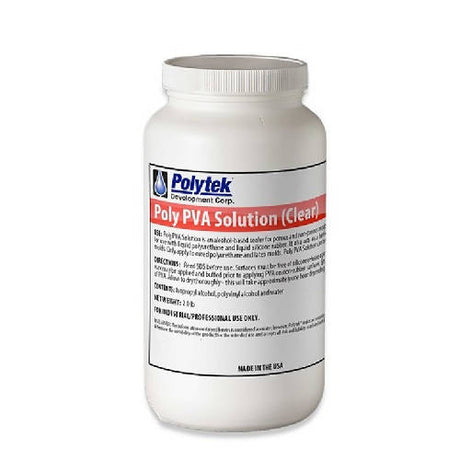 Poly PVA Solution Polytek Development Corp 2-lb Unit Clear 