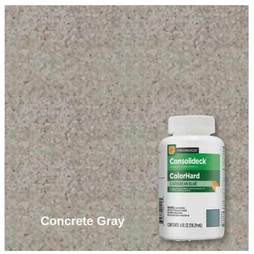ColorHard - One-Step Color & Hardener for Concrete Floors - 4 oz Prosoco Concrete Gray 