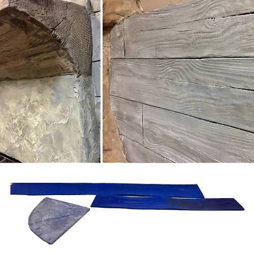 Wood Plank or Fireplace Decorative Concrete Stamp Set Stone Edge Surfaces 