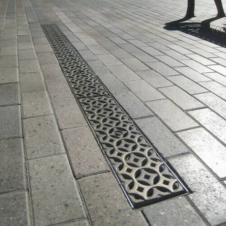 5" x 20" Interlaken Trench Grate Iron Age Designs 