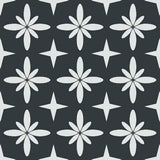 Floral Star Tile Pattern - Adhesive-Backed Stencil supplies FloorMaps Inc. Negative 