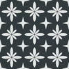 Floral Star Tile Pattern - Adhesive-Backed Stencil supplies FloorMaps Inc. Negative 