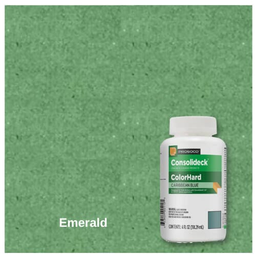 ColorHard - One-Step Color & Hardener for Concrete Floors - 4 oz Prosoco Emerald 
