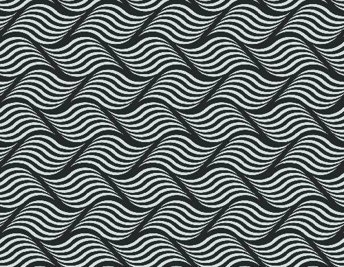 Wave Pattern - Adhesive-Backed Stencil supplies FloorMaps Inc. Negative 