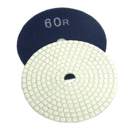 Ceramica Dry Polishing Pads - For Dry Polishing for Natural Stones - 4" Alpha Professional Tools 60-Grit 