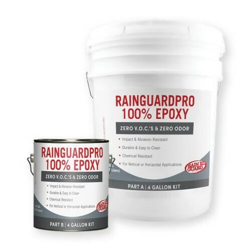 RainguardPro 100% Epoxy - Clear Gloss Rainguard Pro 4 Gallon Kit 