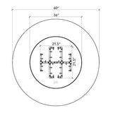 Circular Fireplace Ready-to-Finish Kit - 60" x 18" Warming Trends 