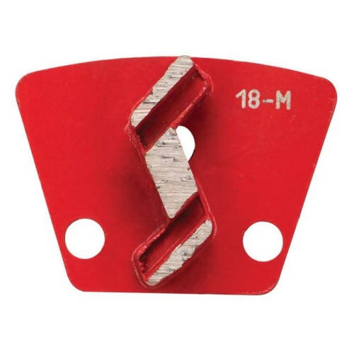 Trapezoid Bolt On Diamond Tooling - Single S Segments - 16/20 Grit Syntec Diamond Tools Medium Bond (Red) 16 to 20 Grit 