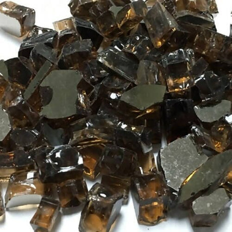 Reflective Bronze Terrazzo Glass American Specialty Glass 10 Pound ($4.99 / lb)t Medium 