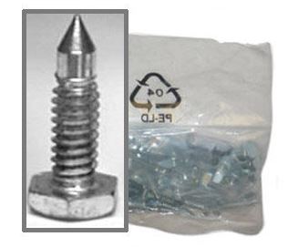 Midwest Rake S550 Professional - Spiked Shoes - Replacement Spikes Seymour Midwest 3/4" Sharp (Flat-bed) 