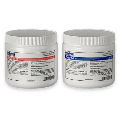 PlatSil Gel-10 Silicone Rubber Polytek Development Corp 2-lb kit 