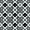Spanish Star Tile Pattern - Adhesive Backed Stencil supplies FloorMaps Inc. Negative 