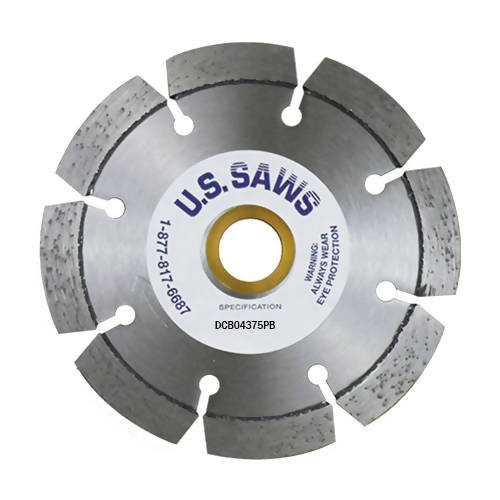 Premium Concrete Cutting Blade U.S. Saws 4" x .375" x 7/8" 