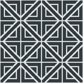Geometric Modern Tile Pattern - Adhesive-Backed Stencil supplies FloorMaps Inc. Negative 