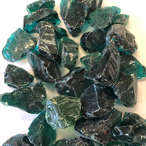 Teal Landscape Glass – Medium American Specialty Glass 1 Pound 