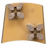 Fast Change - Double X Segments Syntec Diamond Tools Extremely Soft (Gold) 30 to 40 Grit 