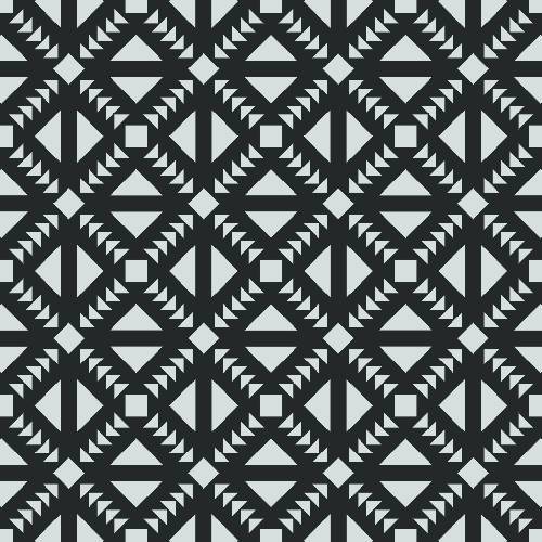 Geometric Tile Pattern - Adhesive-Backed Stencils supplies FloorMaps Inc. Negative 