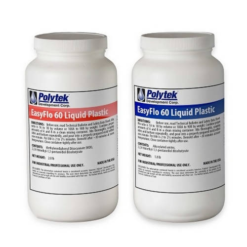 EasyFlo 60 Liquid Plastic Polytek Development Corp 3.8-lb kit 