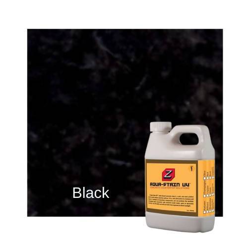 Z Aqua-Stain UV Concrete Countertop Solutions Black 1 Quart 