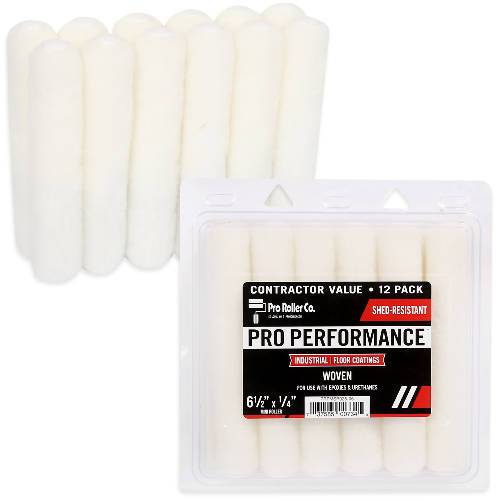 Pro Performance™ Mini Roller - Woven, Shed-Resistant - Contractor 12-Pack Pro Roller Co. 6 1/2" 1/4" Nap 