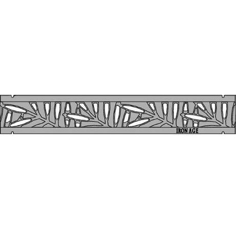 2" Locust Trench Grate Iron Age Designs 2" x 12" Raw 