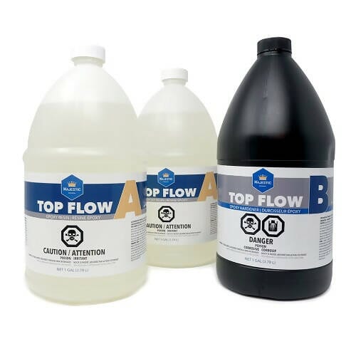 Majestic Top Flow - Self-Defoaming Topcoat - 3 Gallon Kit – Concrete ...