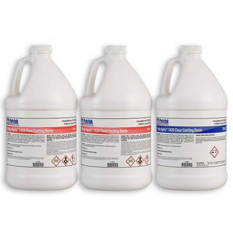 Poly-Optic® 1420 Clear Casting Resin Polytek Development Corp 15.2-lb kit 