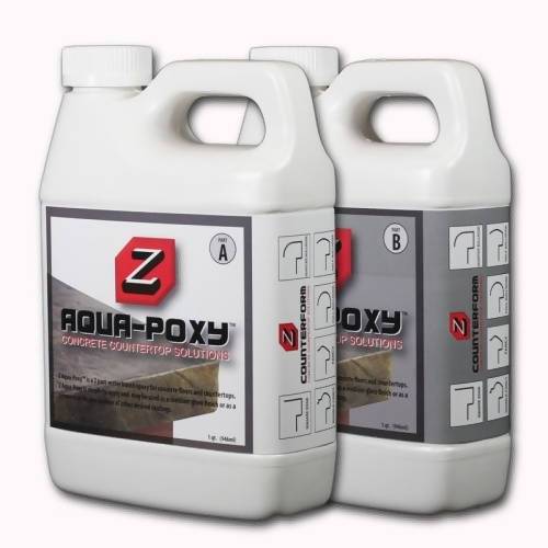 Z Aqua-Poxy - 2 Qt. Epoxy Sealer Concrete Countertop Solutions 