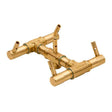 60K BTU 7.5" x 7.5" Original Brass Burner for Firepits Warming Trends 