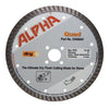 Alpha Quad Diamond Blades Alpha Professional Tools 6" 