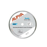 Alpha Sonic Blade - High-Quality Wet Cutting Blade for Tile Alpha Professional Tools 7" 