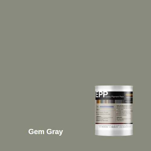 Perdure Self-leveling Epoxy Floor Coating Kit - 500 Square Feet Duraamen Engineered Products Inc Perdure U45 - Polyurethane Matte Gem Gray 