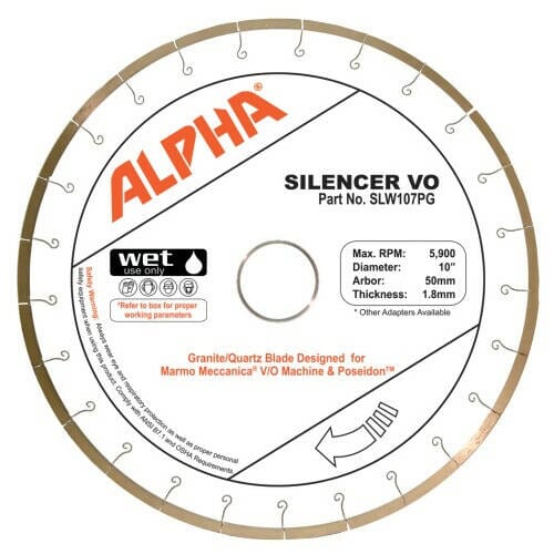 Silencer VO - Silent Core V/O-CUTTING Blade Alpha Professional Tools 10" - Granite/ES-Poseidon 
