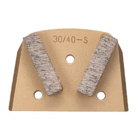 Slim Fit Diamond Tooling - Double Bar Segments Syntec Diamond Tools Soft Bond (Gold) 16 to 20 Grit 