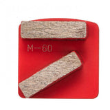 Uni Lock Diamond Tooling - Double Diamond Segments Syntec Diamond Tools Medium Bond (Red) 6 Grt 