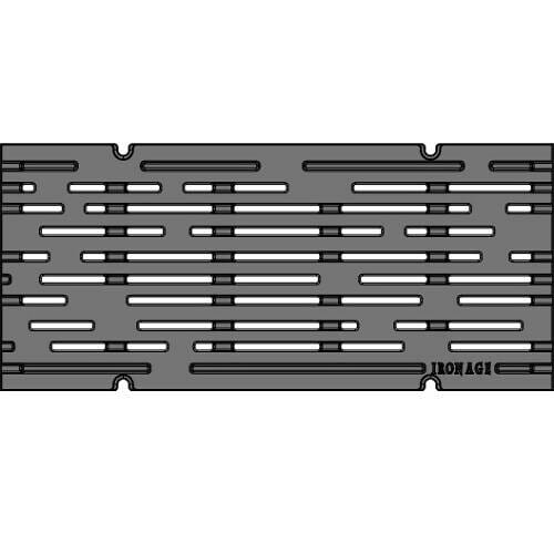 9" x 20" Rain Trench Grate (Heel Proof) Iron Age Designs 